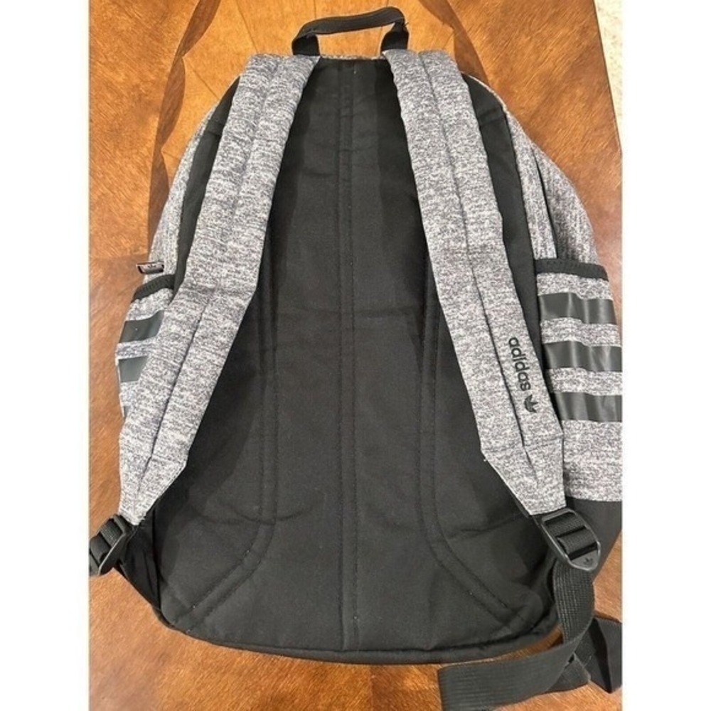 Adidas Originals Backpack Gray Black‎ Laptop School Travel Bag - Picture 10 of 10